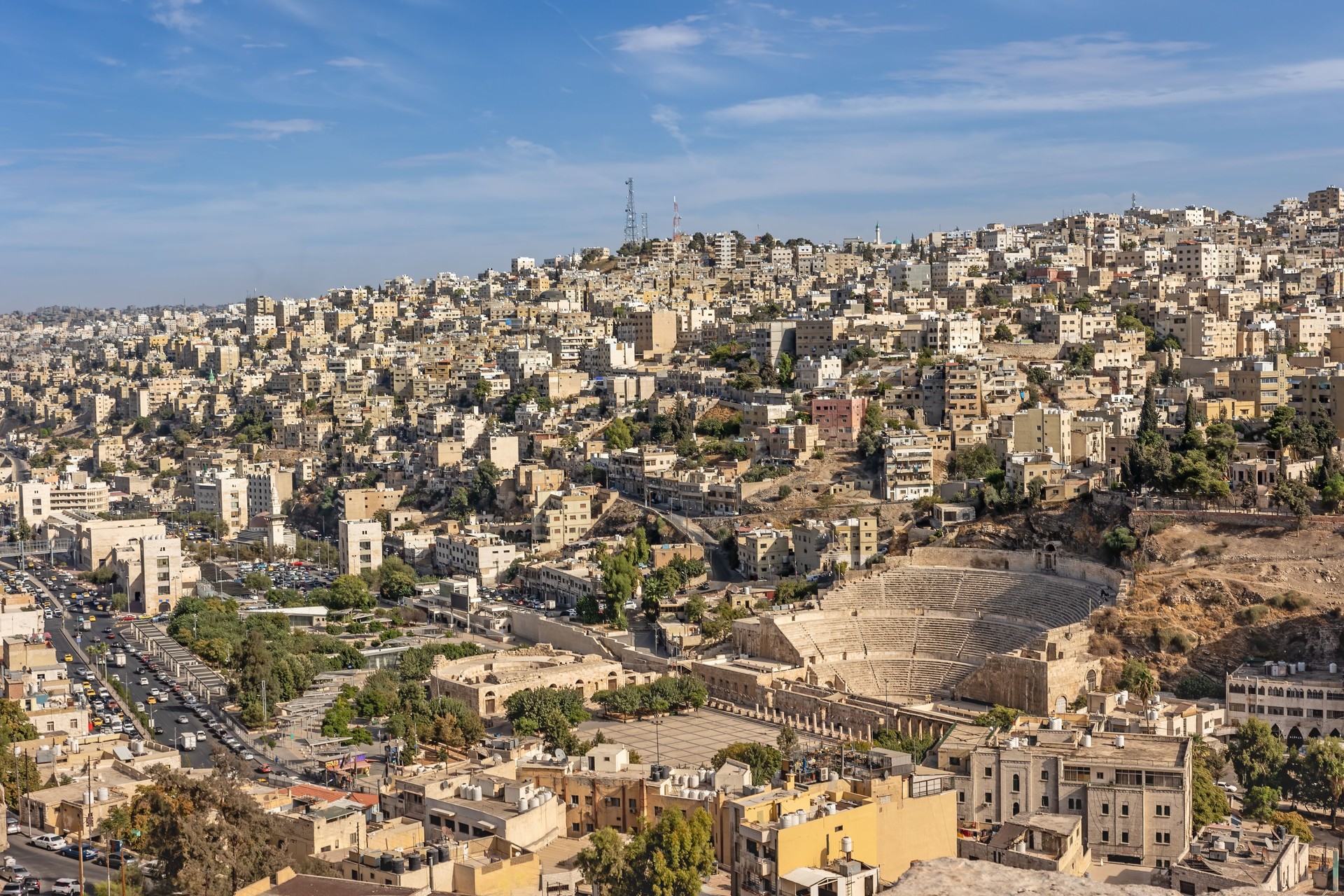 View of Amman. The capital of Jordan.